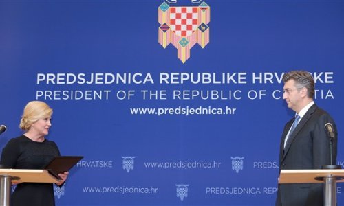 Dok predsjednica proziva veleposlanike za izdaju države, Plenković i Stier šute