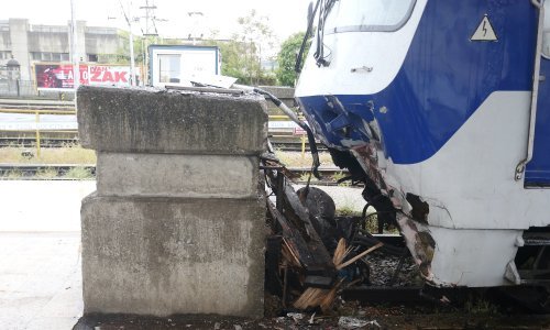 Vlak se zabio u betonski zid na zagrebačkom Glavnom kolodvoru