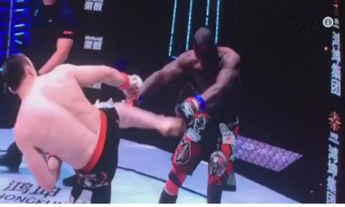 Prvo 'pao' na vagi, a zatim pretrpio brutalni nokaut kružnim udarcem