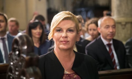 Predsjednici pozlilo na misi za domovinu u Zagrebačkoj katedrali