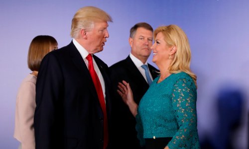 Trump: Znate za LNG terminal na Krku? Grabar Kitarović: Da, a znam to i izgovoriti...