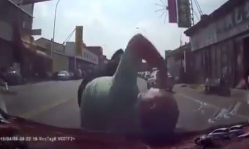 Ljudi svašta rade za novac, pa čak i skaču pred aute