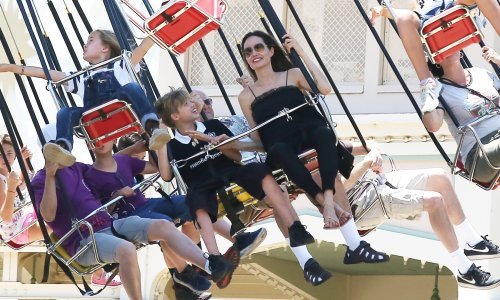 Dok Brad ponovno ljubi, Angelina se ne odvaja od djece