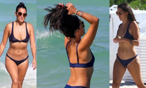 Tamnoputa ljepotica golicala maštu u minijaturnom bikiniju koji jedva skriva obline