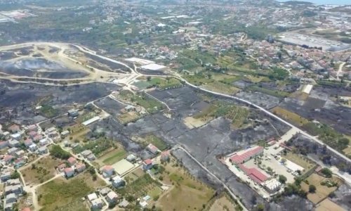 Pogled iz zraka otkriva jezive posljedice požara u Splitu