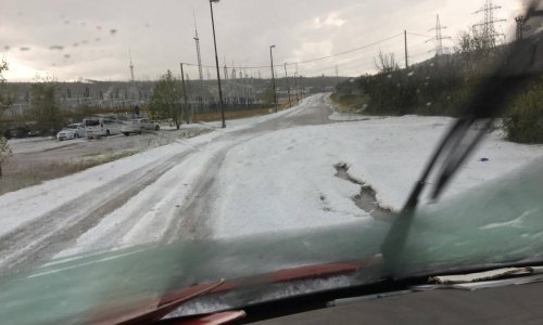 Ekstremna tuča u Istri, na ceste usred ljeta izašle ralice!