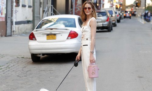Modna ikona i kad šeće psa izgleda kao s reklame