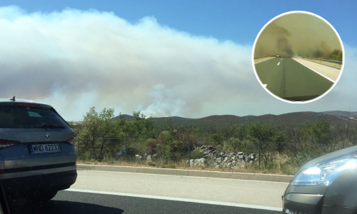 Ovako izgleda vožnja kroz dim na autocesti: 'Ajmo ća, pa šta bude'