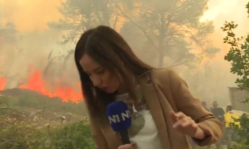 Dok je izvještavala novinarki doslovno gorilo pod nogama