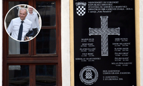 Ministar potvrdio: Ploča s natpisom 'Za dom spremni' ostaje najmanje do 2018.