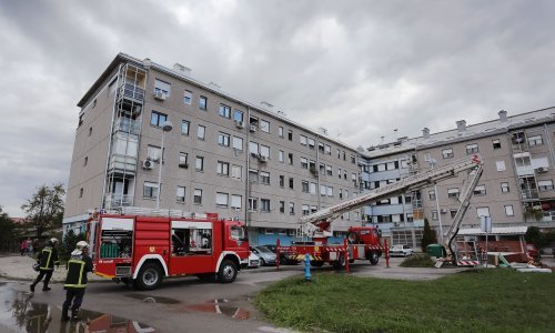 Gorjelo potrkovlje u zagrebačkoj Malešnici