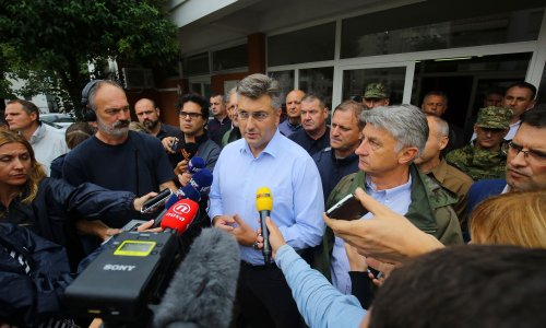 Plenković u Zadru: Srećom nema ljudskih žrtava