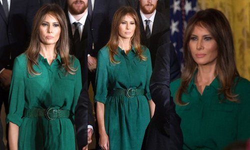 Zanimljiv modni odabir Melanije Trump: U haljini novog brenda i šik štiklama