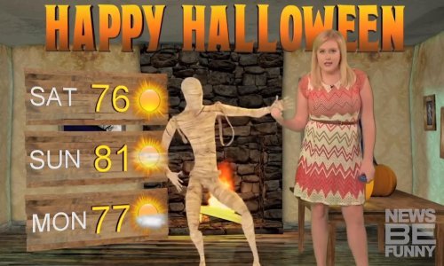 Bundeve, zombiji i mumije su svuda, pa i u vremenskoj prognozi