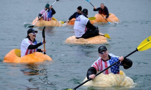 Jeste li ikad razmišljali otisnuti se na vodu u - bundevi?