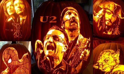 50 nijansi narančaste - slike nastale rezbarskim nožem i svjetlom svijeće