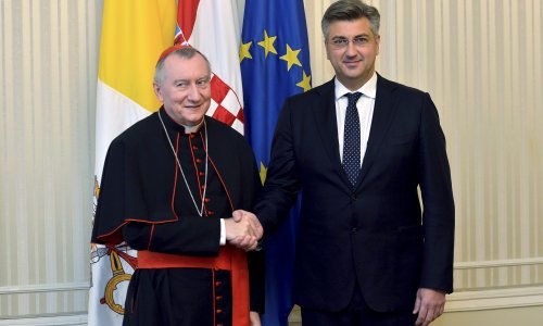 Plenković s kardinalom Parolinom razgovarao o BiH i kanonizaciji Stepinca