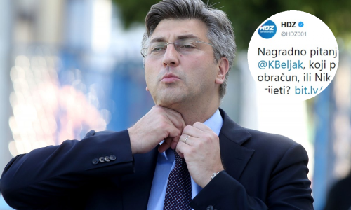 Kakva anketa na Twitteru HDZ-a: Pitaju tko je veći agresivac, Grmoja ili Beljak