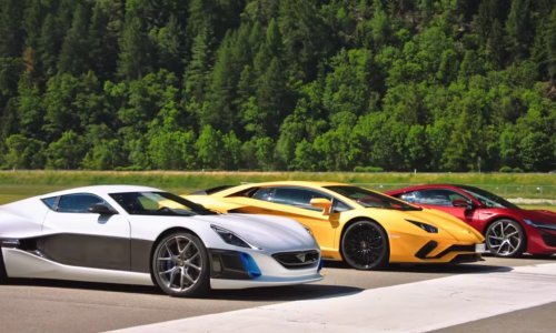 Pogledajte kako je Rimac obrisao asfalt Lamborghini Aventadorom i Hondom NSX
