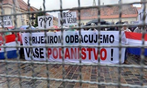 Studenti na Markovu trgu osudili politiku vlasti prema Hrvatima u BiH