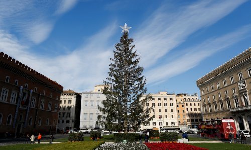 Rim ima najružnije božićno drvce: Stanovnici mu tepaju - 'Šugavko'