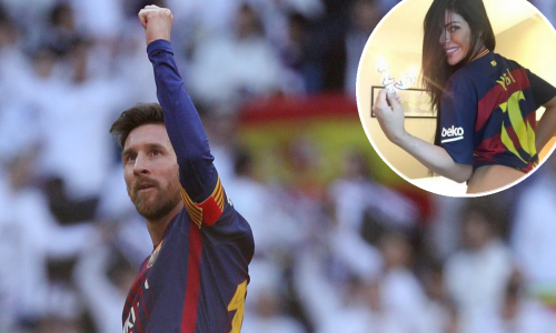 Ova je ljepotica svim Barcinim fanovima poželjela - Messi Christmas!