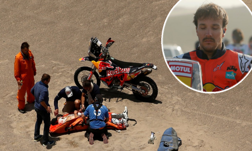 Užas na reliju Dakar; šampion hitno prevezen helikopterom: Prestao je osjećati noge...