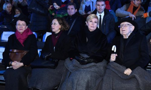 Grabar Kitarović i Lustig položili cvijeće na židovskom groblju na Mirogoju