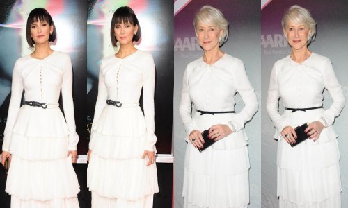 Helen Mirren i 43 godine mlađa kolegica zablistale u istoj haljini