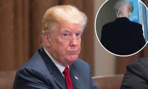 Smije mu se cijeli svijet: Vjetar pokvario Trumpovu frizuru i otkrio sve
