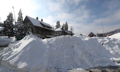 Pogledajte zimsku idilu u gradu s najviše snijega u Hrvatskoj