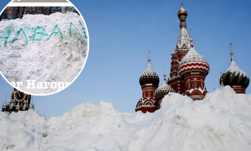 Snijeg ekspresno uklonjen s ulica Moskve, ali tek nakon ovog provokativnog poteza stanovnika