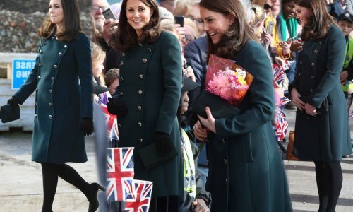 Kate Middleton izgleda sjajno u casual tamnozelenom kaputu