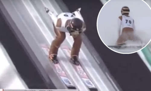 Ovo se dogodi kad vjetar odnese skakača preko rekorda skakaonice!