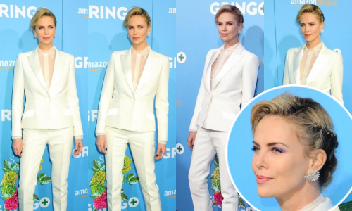 Charlize Theron preskočila Oscare i zablistala u bijelom odijelu