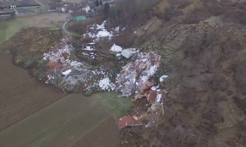 Pogledajte razmjere razaranja na ogromnom klizištu u Hrvatskoj Kostajnici
