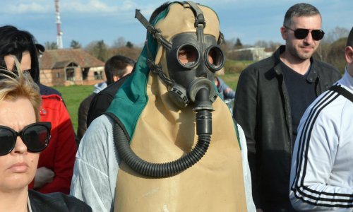 Prosvjed u Slavonskom Brodu: Djeca zbog zagađenja imaju zdravstvenih problema