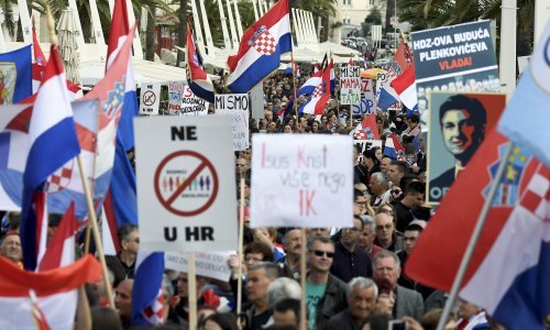 Prosvjed protiv Istanbulske konvencije pretvorio se u prosvjed protiv HDZ-a