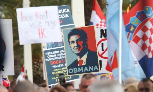 Prosvjed u Splitu iz svih kuteva i sa svim porukama