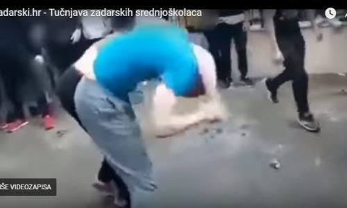 Nakon snimke iz Splita sada društvenim mrežama kruži tučnjava zadarskih srednjoškolaca