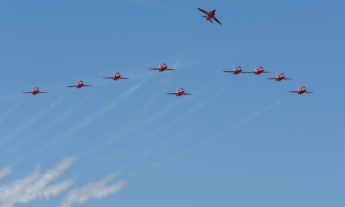 Britanski akrobati Red Arrows posjetili Zadar i priredili spektakl u zraku