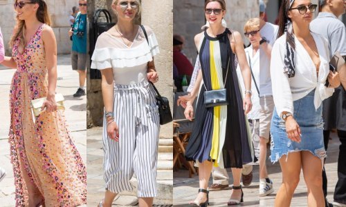 Nedjeljno jutro u sunčanom Dubrovniku: Lepršave haljine zavladale Stradunom