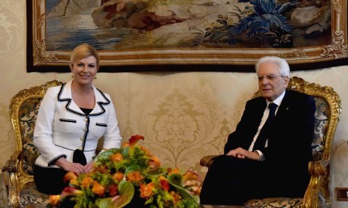 Grabar-Kitarović i Mattarella razgovarali o unapređenju suradnje