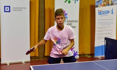 Veliki turnir u stolnom tenisu Sportskih igara mladih u Zagrebu
