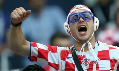 Hrvatski navijači na tribinama stadiona u Nižnji Novgorodu; potpora ni ovoga puta nije izostala!