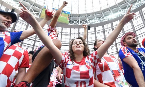 Lužnjiki se 'skockao': Na tribinama moskovskog stadiona dominirali hrvatski navijači