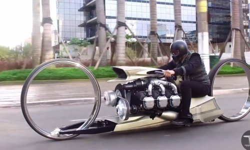 Oči vas ne varaju, ovo je motocikl s avionskim motorom