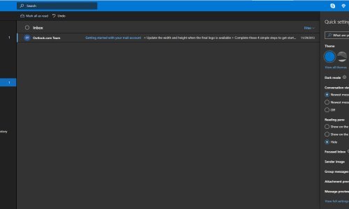 I Outlook sad možete 'zamračiti'