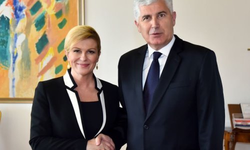 Grabar-Kitarović s Draganom Čovićem: Razgovaralo se o situaciju u BiH