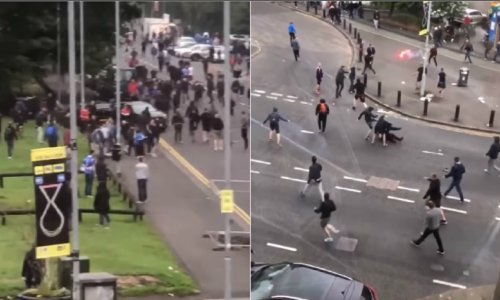 Dva navijača Osijeka izbodena u navijačkim neredima koji su izbili u Glasgowu